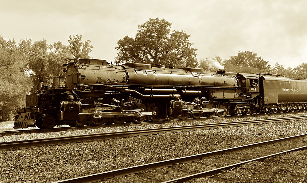 The Union Pacific Big Boy Steam Engine (one of the largest steam engines ever built and still functioning) visited Lawrence, Kansas, on September 2, 2021. CREDIT: Bruce Lieberman.